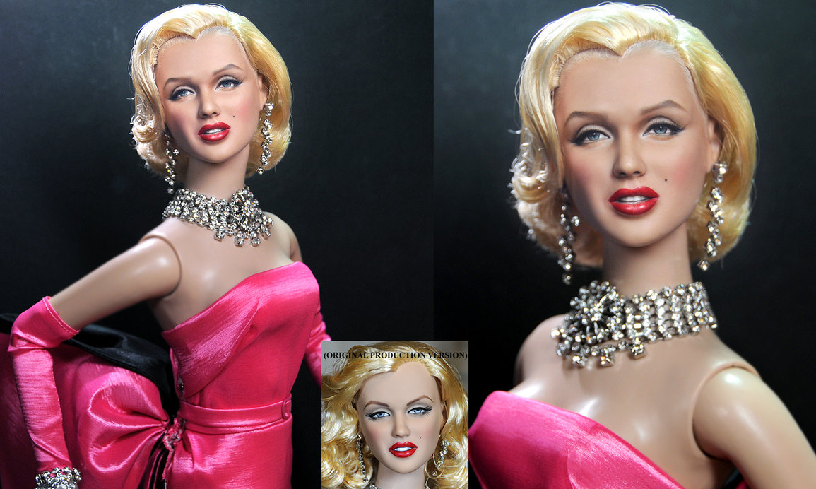 Marilyn Monroe custom doll repaint