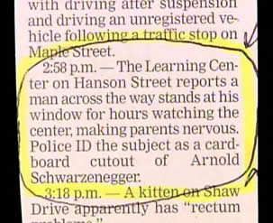 Funniest Police Blotter Submissions