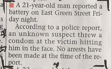 Funniest Police Blotter Submissions