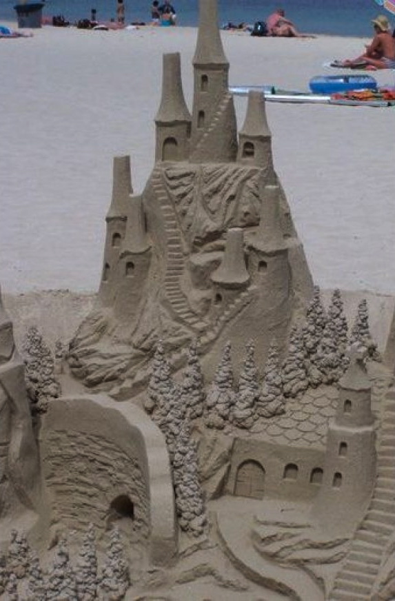 sand castles - Oil