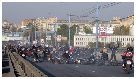 Massive Motorcycle  Accident
