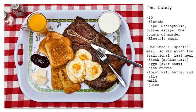 The last meals of death row inmates