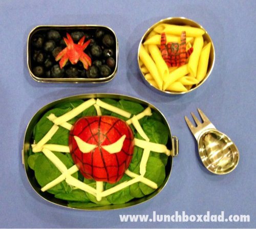 kid lunch box idea spiderman -
