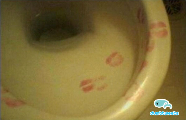 who kisses a toilet???