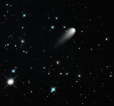 Comet Ison, look for it across the sky in late November through December.