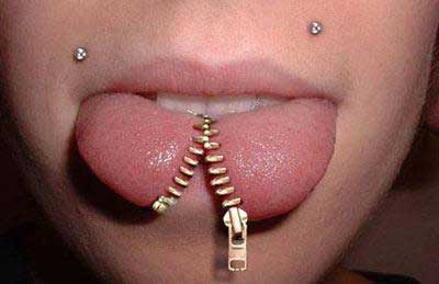 Zipper tongue