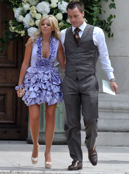 Chelsea and England captain John Terry and his wife Toni Poole Terry.