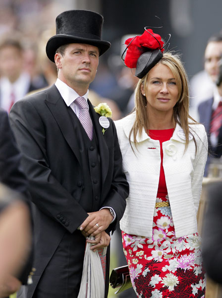 English professional footballer Michael Owen and wife Louise Bonsall. 