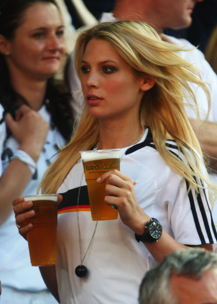 Sarah Brandner, girlfriend of German footballer Bastian Schweinsteiger.