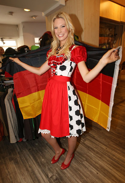 Sarah Brandner, girlfriend of German national player Bastian Schweinsteiger.