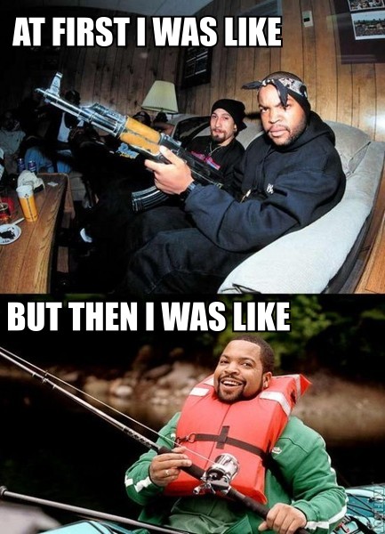 ice cube meme - At First I Was But Then I Was