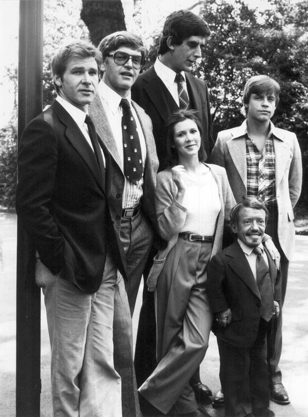 From Left To Right: Han Solo, Darth Vader, Chewbacca, Leia, Luke Skywalker And R2D2