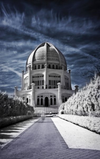 Bahai Temple in the Infrared