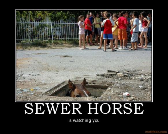 Return of the SEWER HORSE!