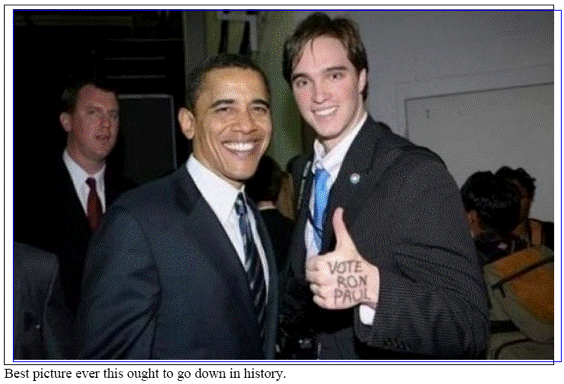 I don't care what your political views are, this is funny!!!!

The guy in the background has figured out something is just not quite right.
Obama is oblivious.