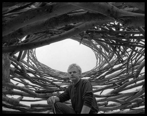 Andy Goldsworthy, British artist  site-specific sculpture.