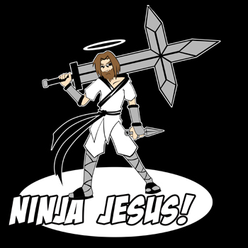 jesus christ as a ninja