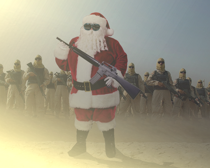 Santa's epic Iraq squad