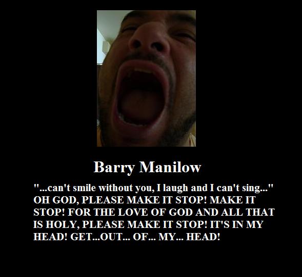 Barry Manilow in my head