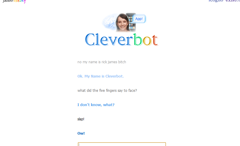 Rick James pulls a fast one on Cleverbot