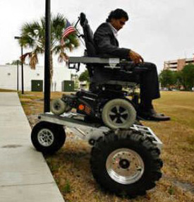 Off-road wheelchair.