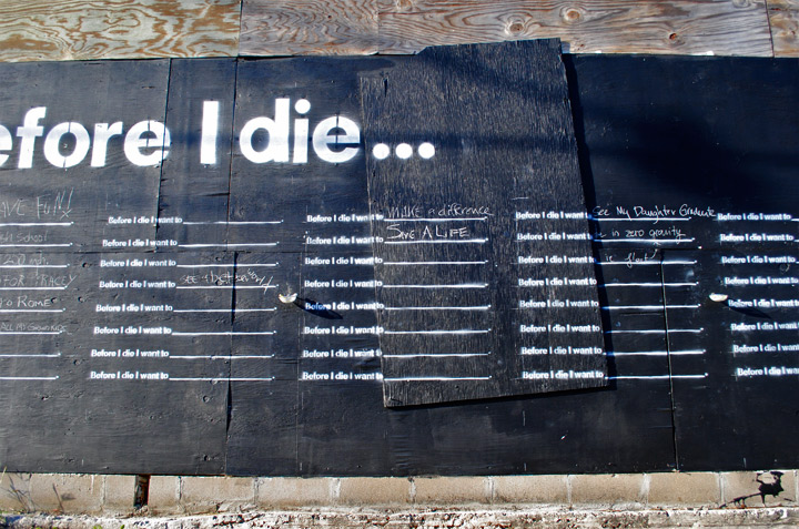 Before I Die I Want To ___________.