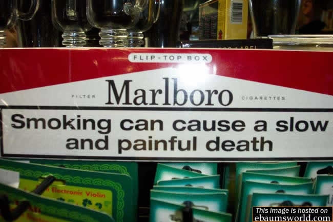 Smoking: can cause slow painful death