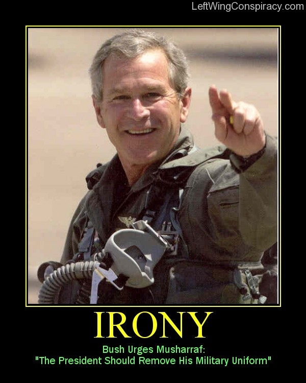 Bush Irony