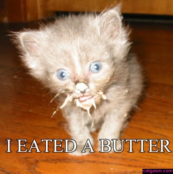I eated da butter