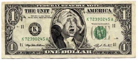 The New Dollar Bill, thank you Bush, Washington is officially rolling in his grave