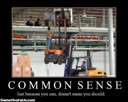 Common Sense Anyone?