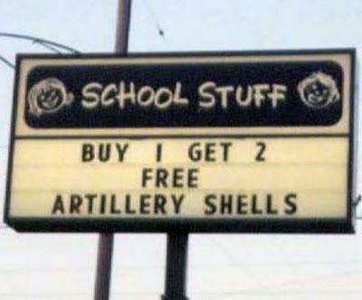 Artillery Shells for school