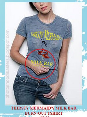 bad photoshop mistakes - photoshopdisasters blogspot.com Utk Bar Thirsty Mermaid'S Milk Bar BurnOut Tshirt