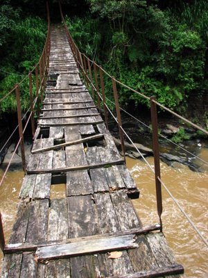 A Footbridge over the Kotmale Oya