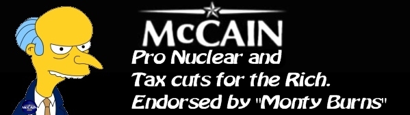 Monty Burns wants you to vote for McCain