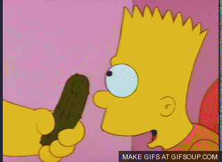 Bart loves his pickles