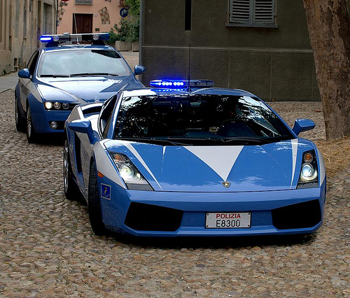 Italian police's Lamborghini