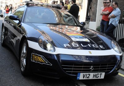 Ferrari 612 in the British police