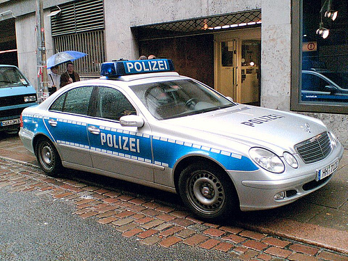 Germany's main police car, the Mercedes
