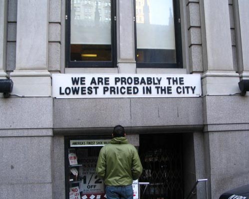Laziness - We Are Probably The Lowest Priced In The City Americas Finest Shoenie