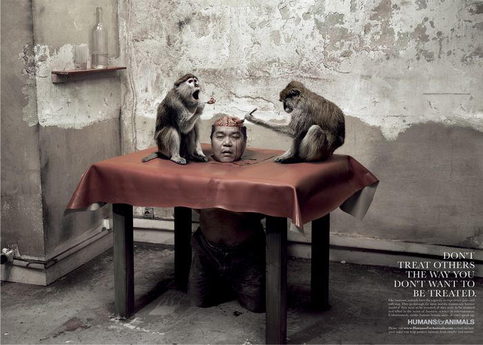 Gruesome animal rights ad