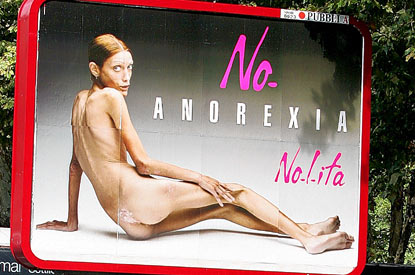 Sick anorexia awareness billboard