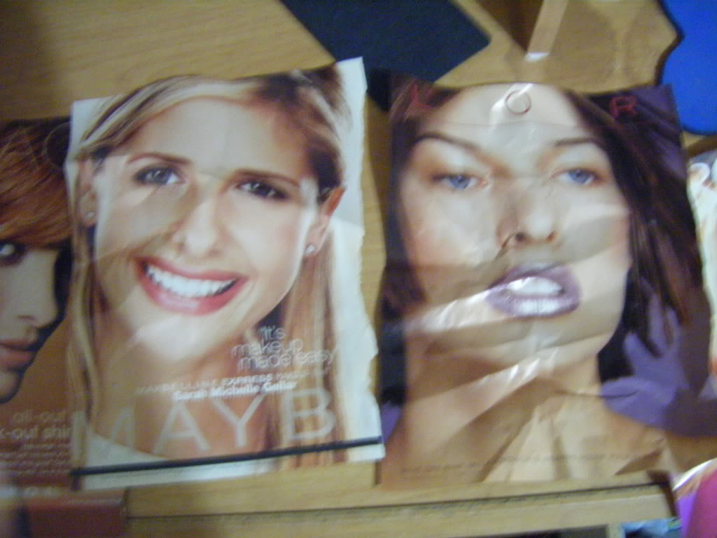 I used different faces that I'd cut out of cover girl magazines