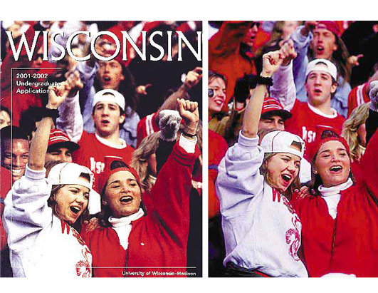 famous photoshopped - Wisconsin 20012002 Undergraduate Application University of WisconsinMadison