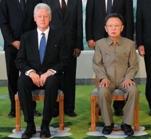 Kim Jong Il body double with Clinton