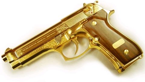 Gold gun