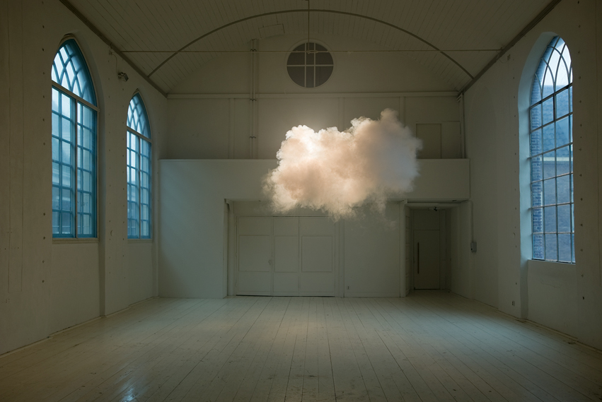 Actual cloud in a room