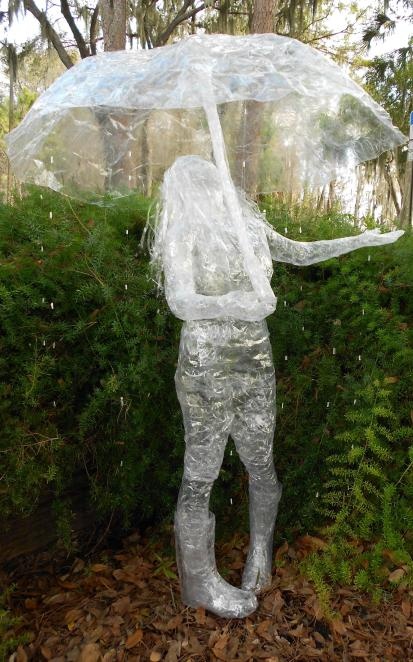 Statue made entirely from tape