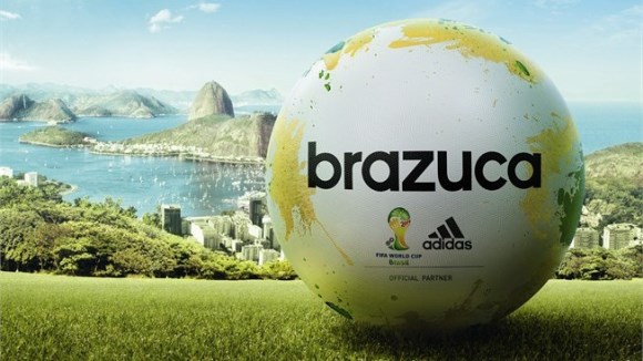 Brazuca is the official 2014 World Cup ball made by Adidas.