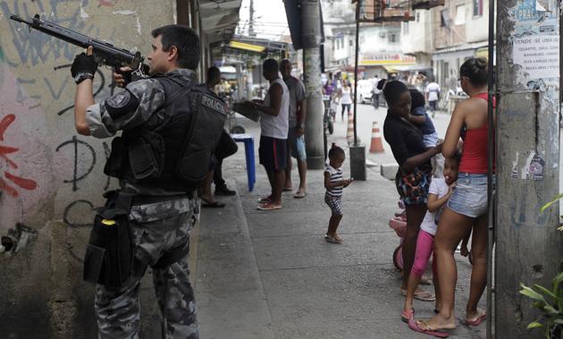 Cracking down on drug cartels. Business as usual in the favelas.